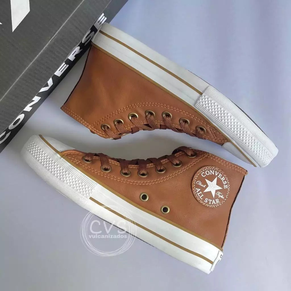 ALL STAR BOTA COURO CARAMELO