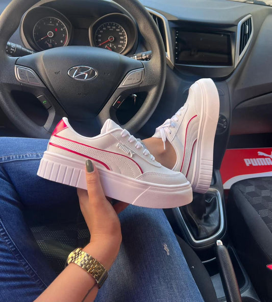 PUMA BRANCO/VERMELHO