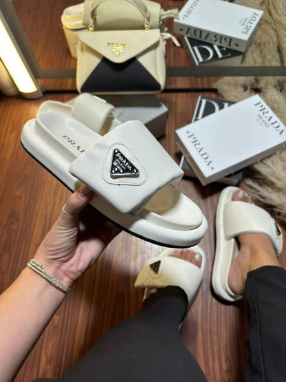 CHINELO SLIDE PRADA BRANCO