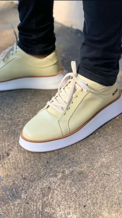 SAPATÊNIS HUGO BOSS OFF WHITE