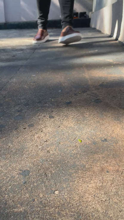 SLIP-ON HUGO BOSS MARRON