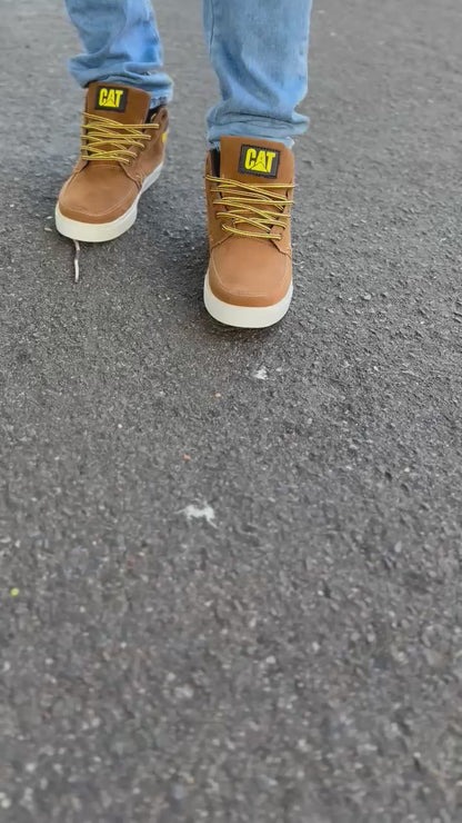 COTURNO CATERPILLAR MARROM